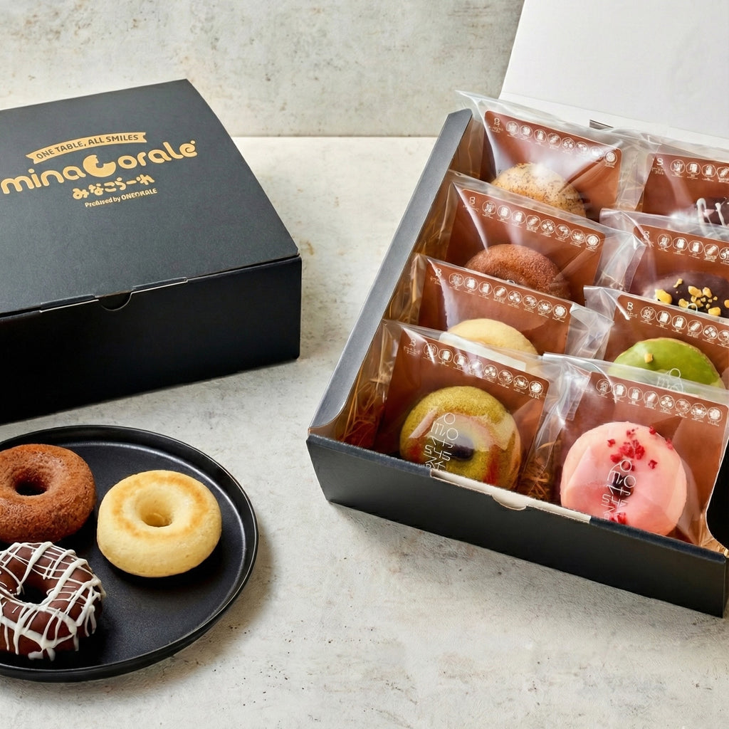 ドーナツセット [和-nagomi] 8個入ギフトBOX – minaCorale（みなこらー