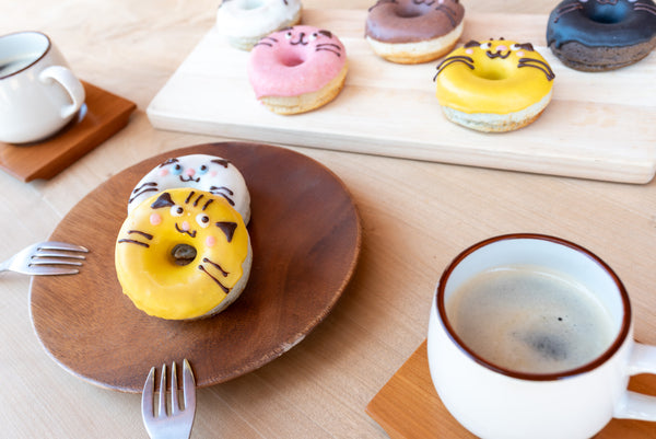 NEW!! ドーナツアソート にゃんこらーれ5個セット／クロ・キジ・シロ・トラ・ハナ